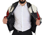 Dolce & Gabbana Black Leather Hooded Blouson Coat Jacket - Eljoys Fashion 