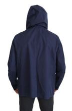 Dolce & Gabbana Blue Hooded Double Breasted Coat Jacket - Eljoys Fashion 