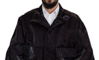 Dolce & Gabbana Bordeaux Nylon Collared Men Coat Jacket - Eljoys Fashion 