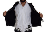 Dolce & Gabbana Black Polyester Hooded Full Zip Jacket - Eljoys Fashion 