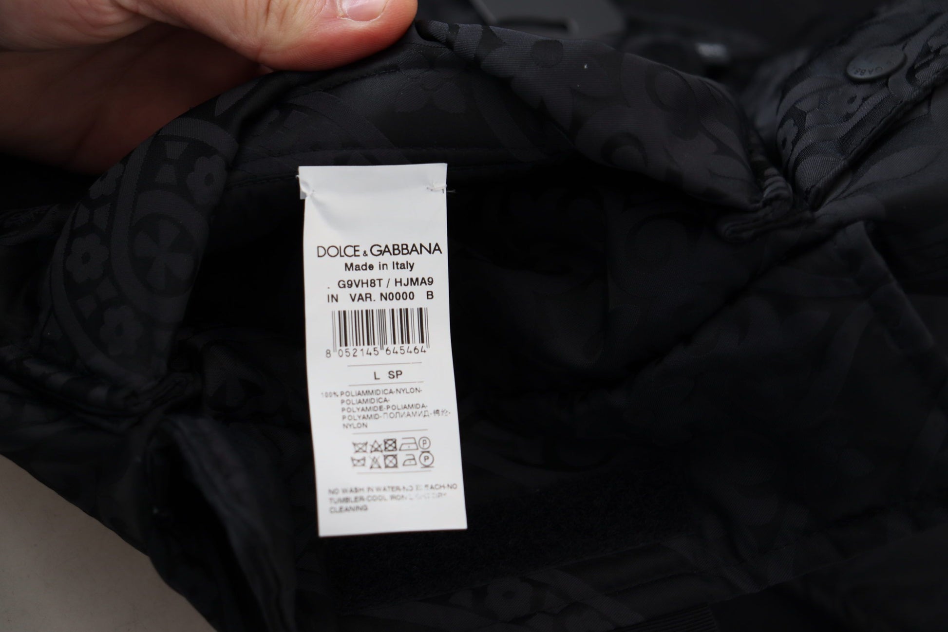 Dolce & Gabbana Black Nylon Full Zip Sleeveless Jacket Dolce & Gabbana