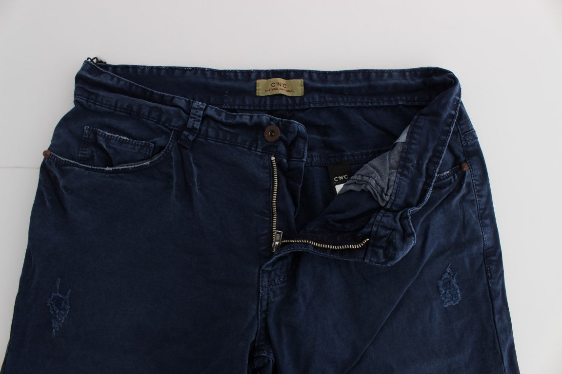 Costume National Blue Cotton Blend Denim Jeans Costume National