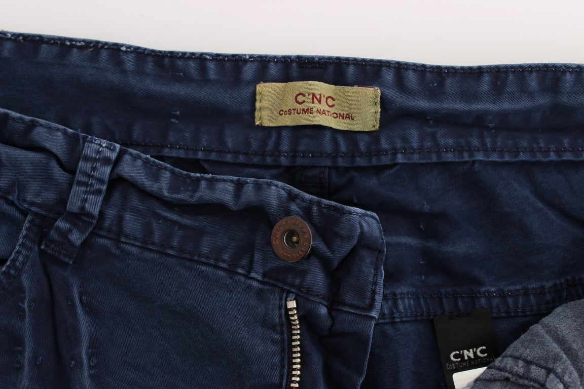 Costume National Blue Cotton Blend Denim Jeans Costume National