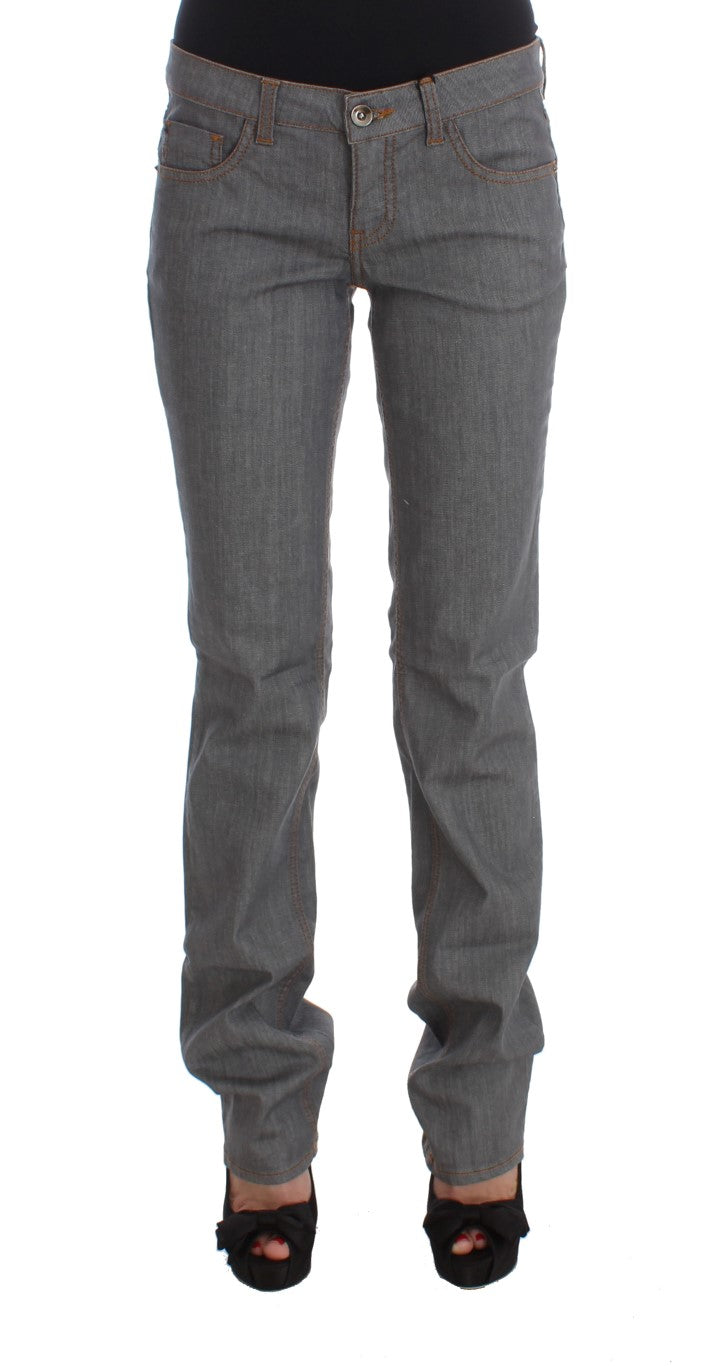 Costume National Gray Cotton Regular Fit Denim Jeans Costume National