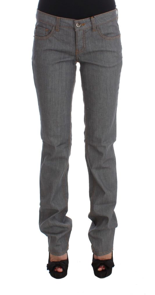 Costume National Gray Cotton Regular Fit Denim Jeans Costume National