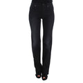 Ermanno Scervino Blue Cotton Blend Slim Fit Bootcut Jeans