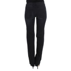 Ermanno Scervino Blue Cotton Blend Slim Fit Bootcut Jeans