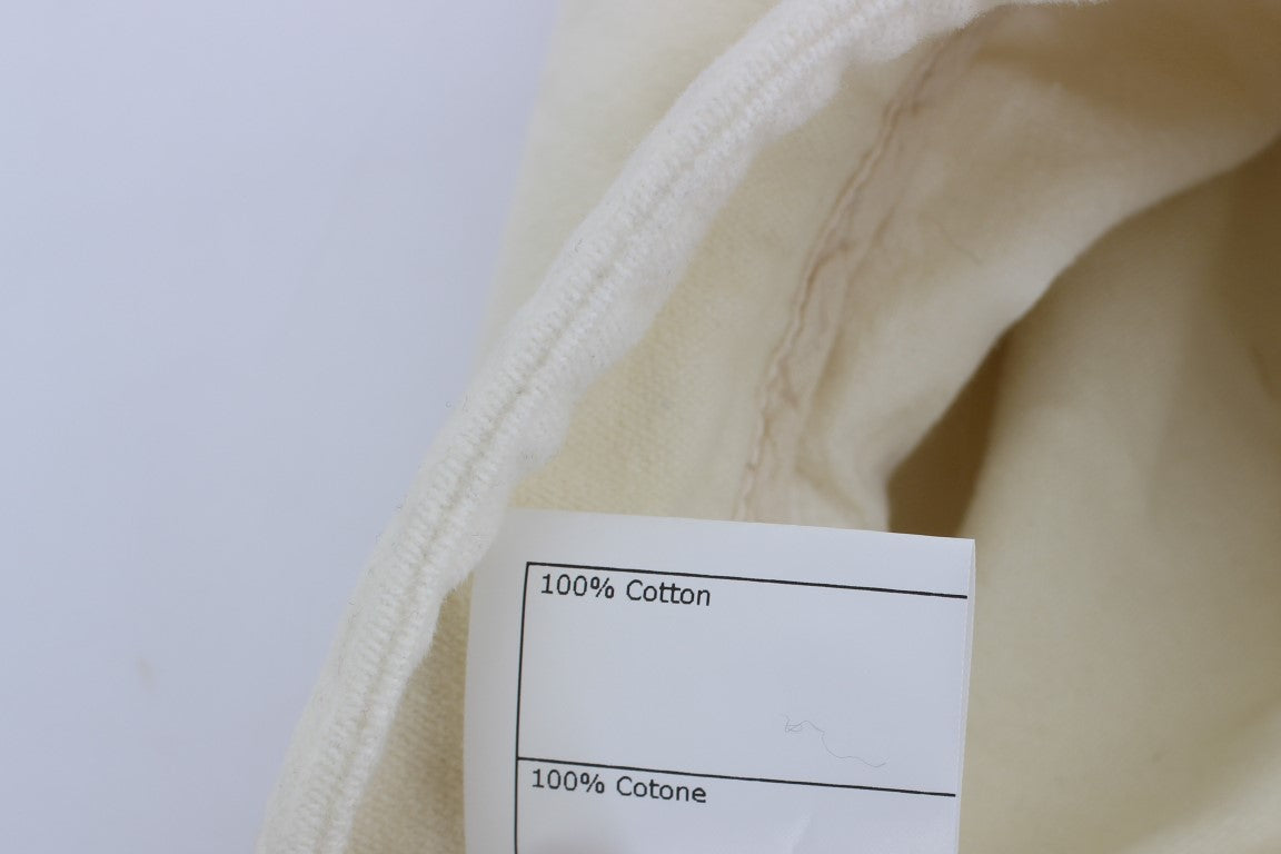 Ermanno Scervino Beige Cotton Capri Cropped Cargo Pants Ermanno Scervino
