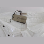 Ermanno Scervino White Nylon Padded Slim Fit Cargo Pants