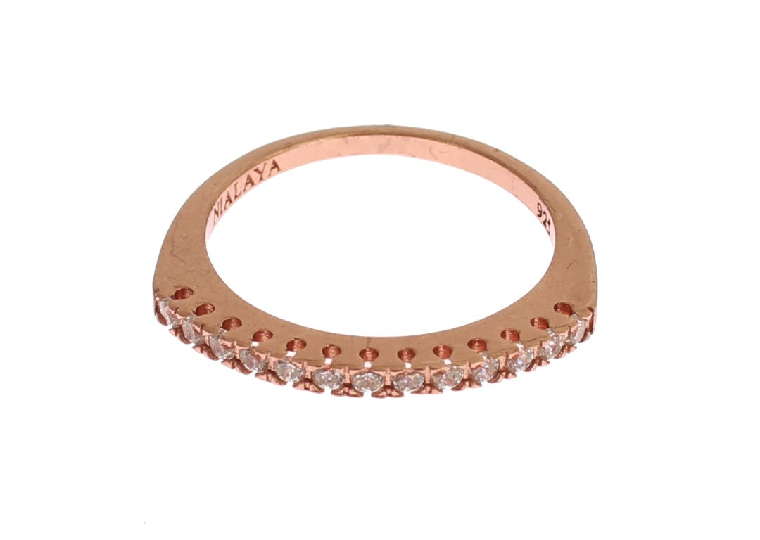 Nialaya Red Gold 925 Silver Ring Nialaya