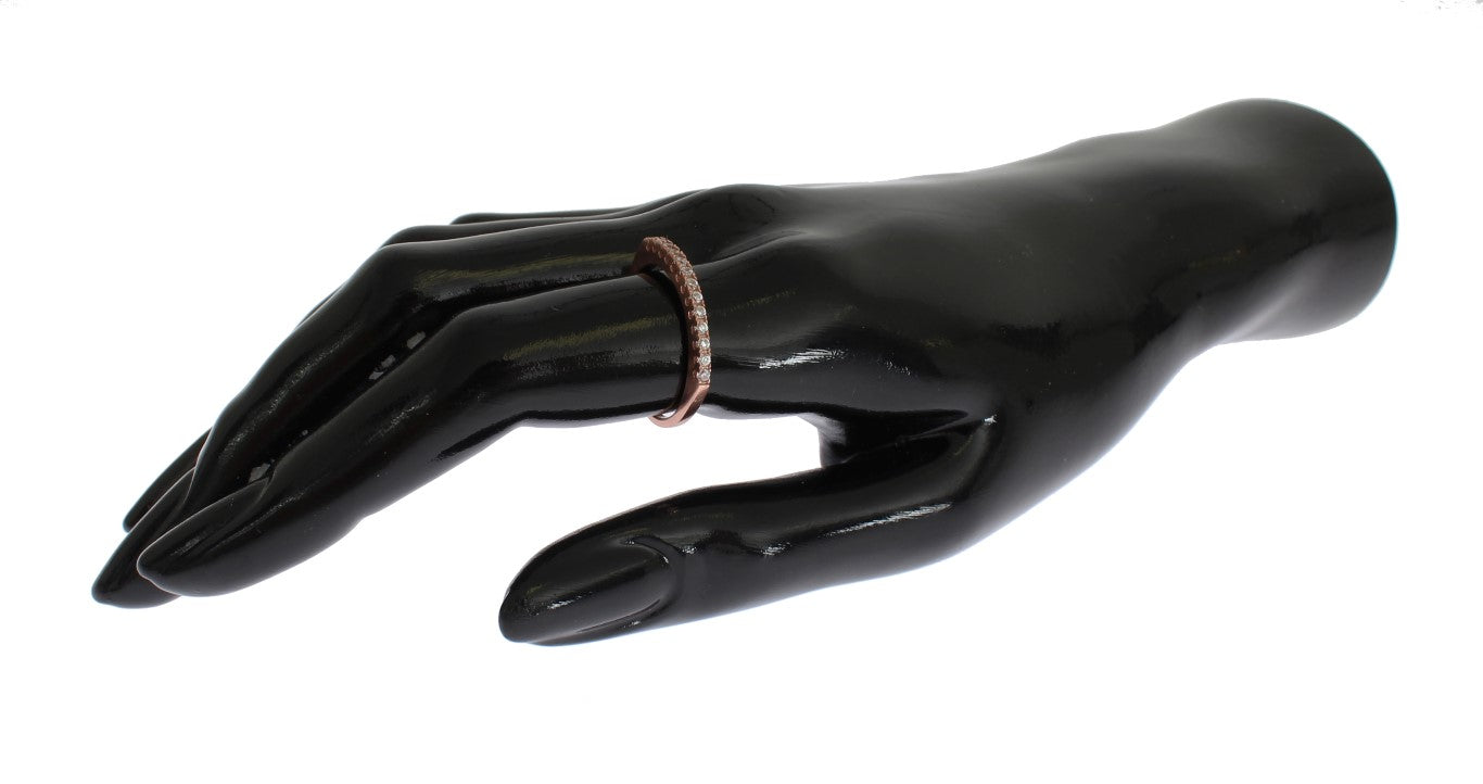 Nialaya Red Gold 925 Silver Ring Nialaya