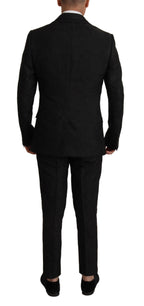 Dolce & Gabbana Black Polyester Formal 2 Piece MARTINI Suit - Eljoys Fashion 