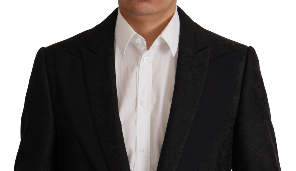 Dolce & Gabbana Black Polyester Formal 2 Piece MARTINI Suit - Eljoys Fashion 