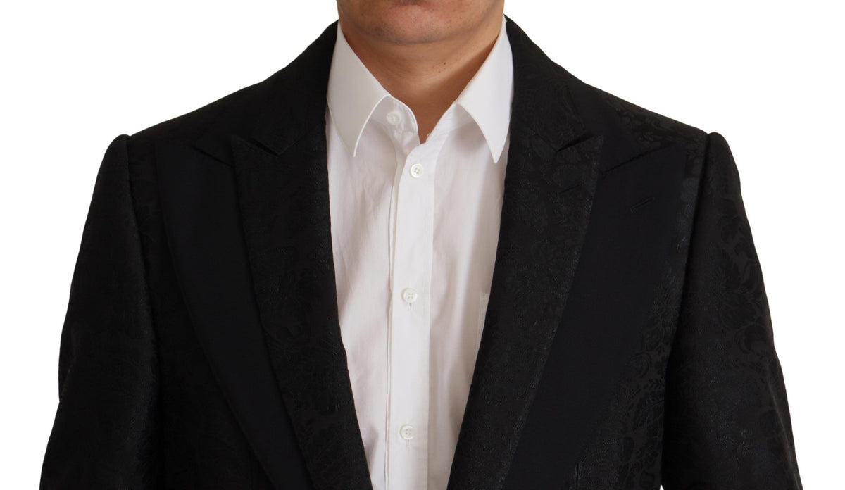 Dolce & Gabbana Black Polyester Formal 2 Piece MARTINI Suit - Eljoys Fashion 