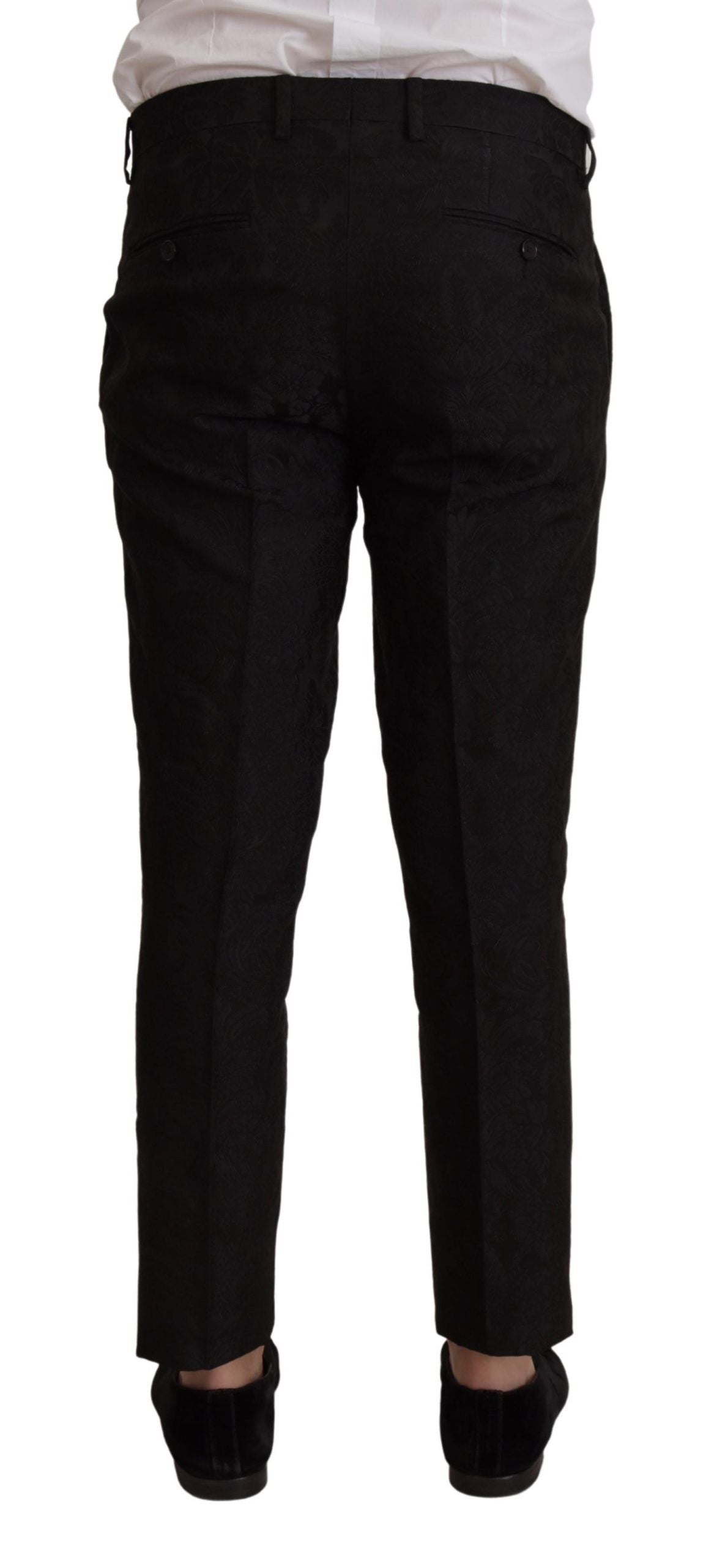 Dolce & Gabbana Black Polyester Formal 2 Piece MARTINI Suit Dolce & Gabbana