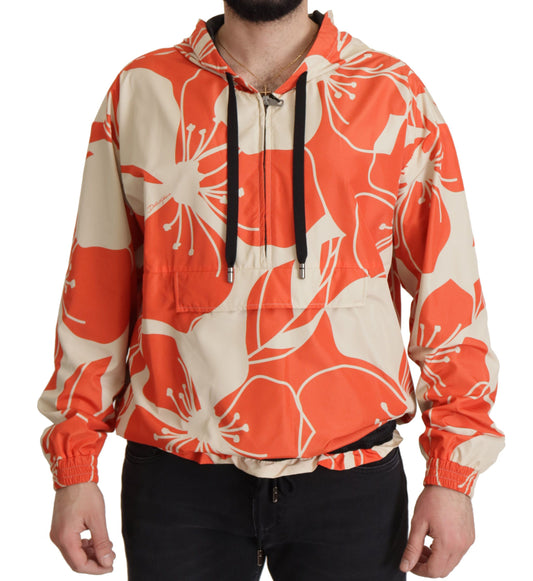 Dolce & Gabbana Multicolor Floral Hooded Pullover Sweater Dolce & Gabbana