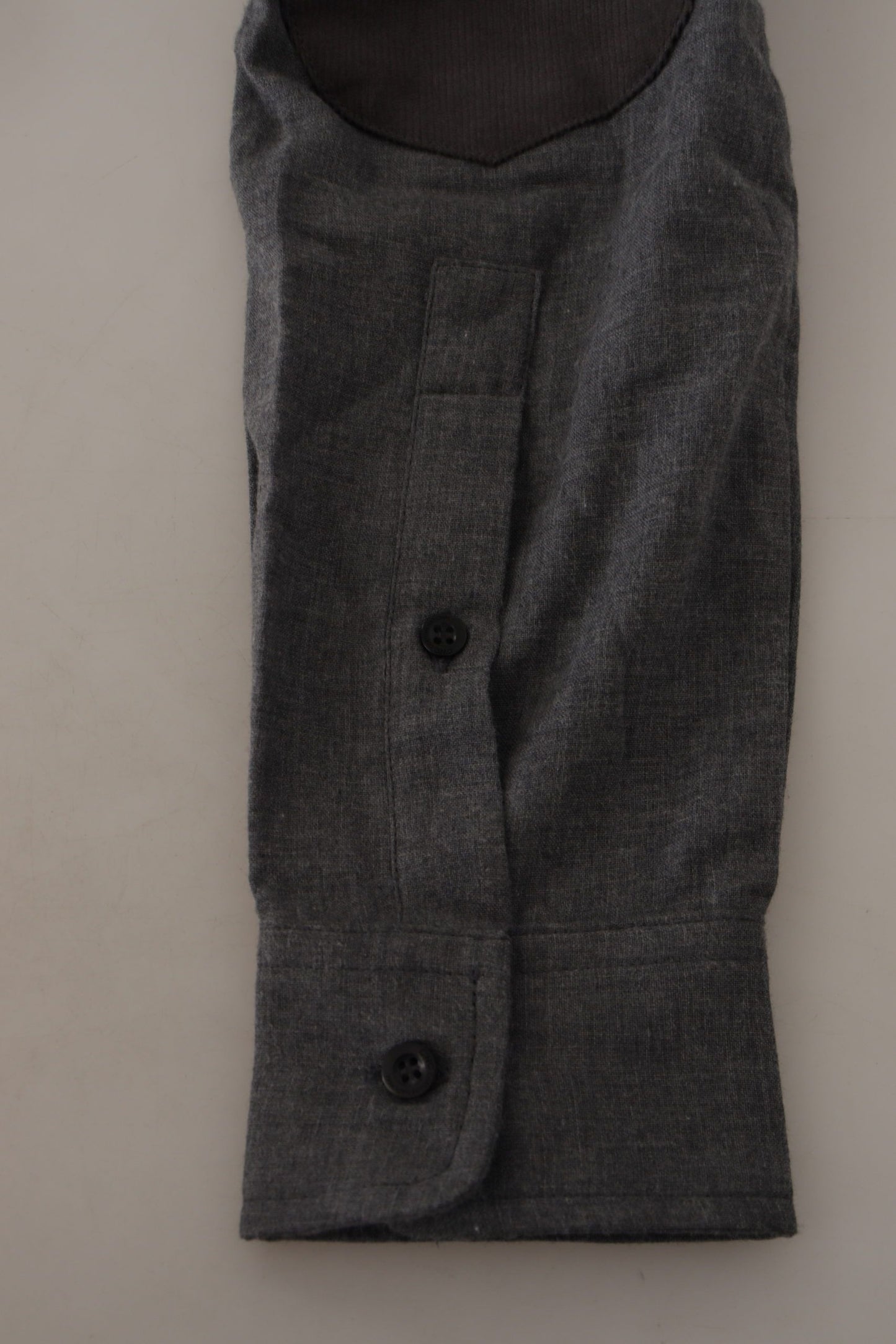 Costume National Dark Gray Cotton Casual Mens Shirt Costume National