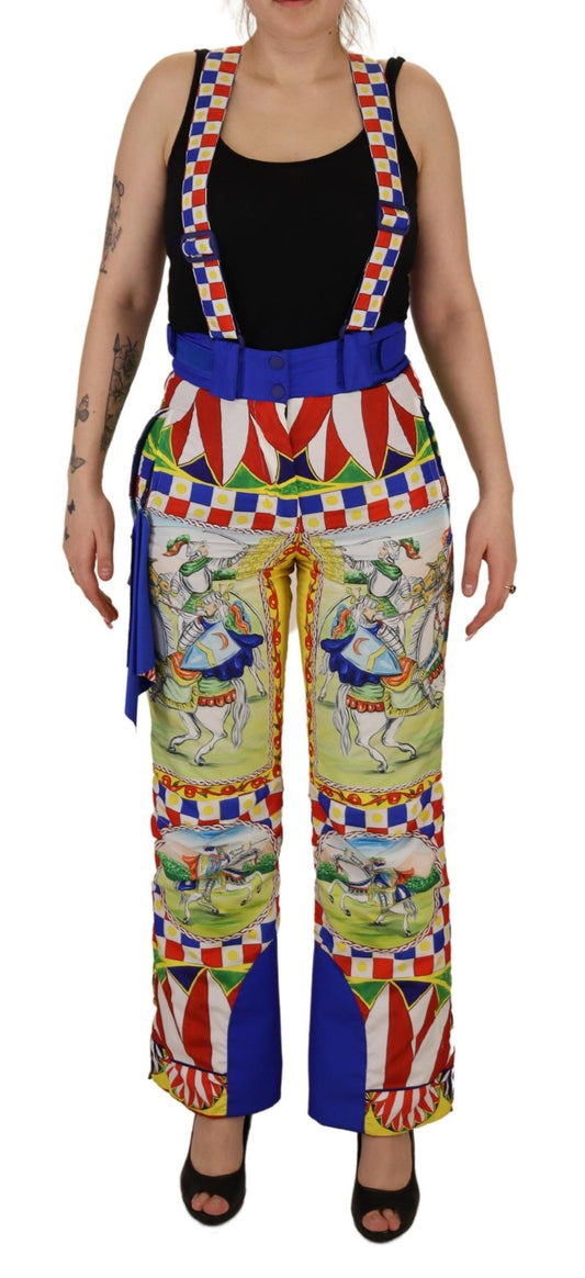 Dolce & Gabbana Multicolor Printed Snow Trouser Pants Dolce & Gabbana