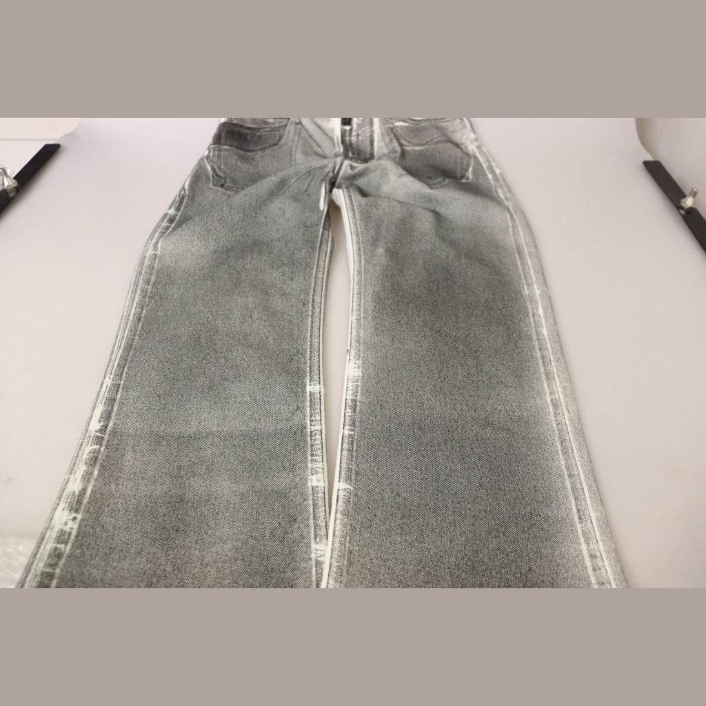 Dolce & Gabbana Grey Washed High Waist Denim Pants Cotton Jeans
