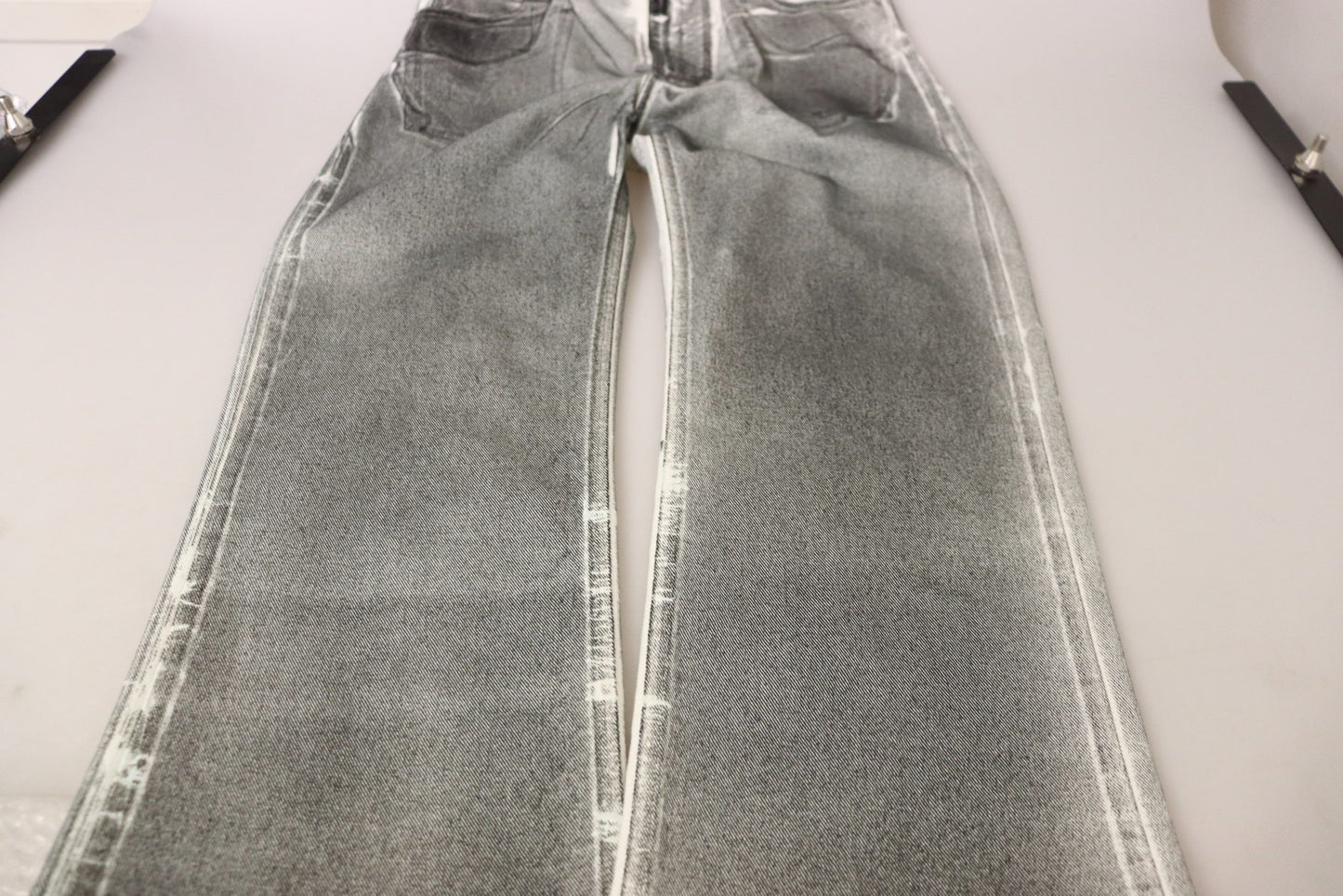 Dolce & Gabbana Grey Washed High Waist Denim Pants Cotton Jeans Dolce & Gabbana