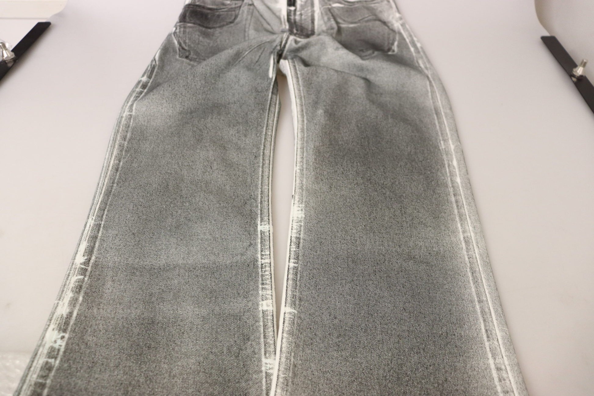 Dolce & Gabbana Grey Washed High Waist Denim Pants Cotton Jeans Dolce & Gabbana