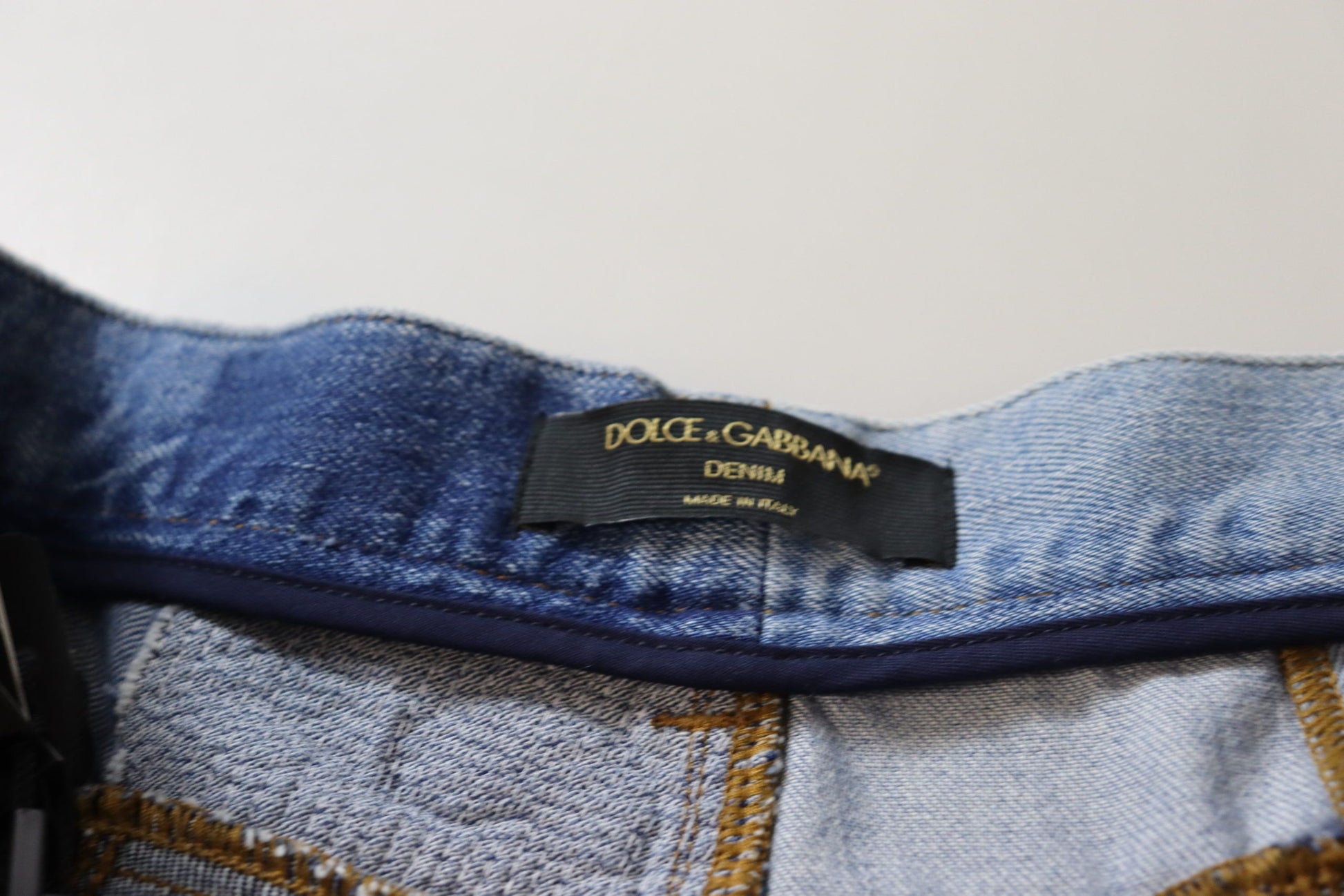 Dolce & Gabbana Multicolor Patchwork High Waist Denim Jeans Dolce & Gabbana