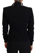 Dolce & Gabbana Black Cashmere Turtleneck Pullover Sweater