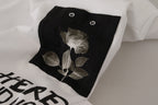 Dolce & Gabbana White Slogan Print Round Neck Cotton T-shirt