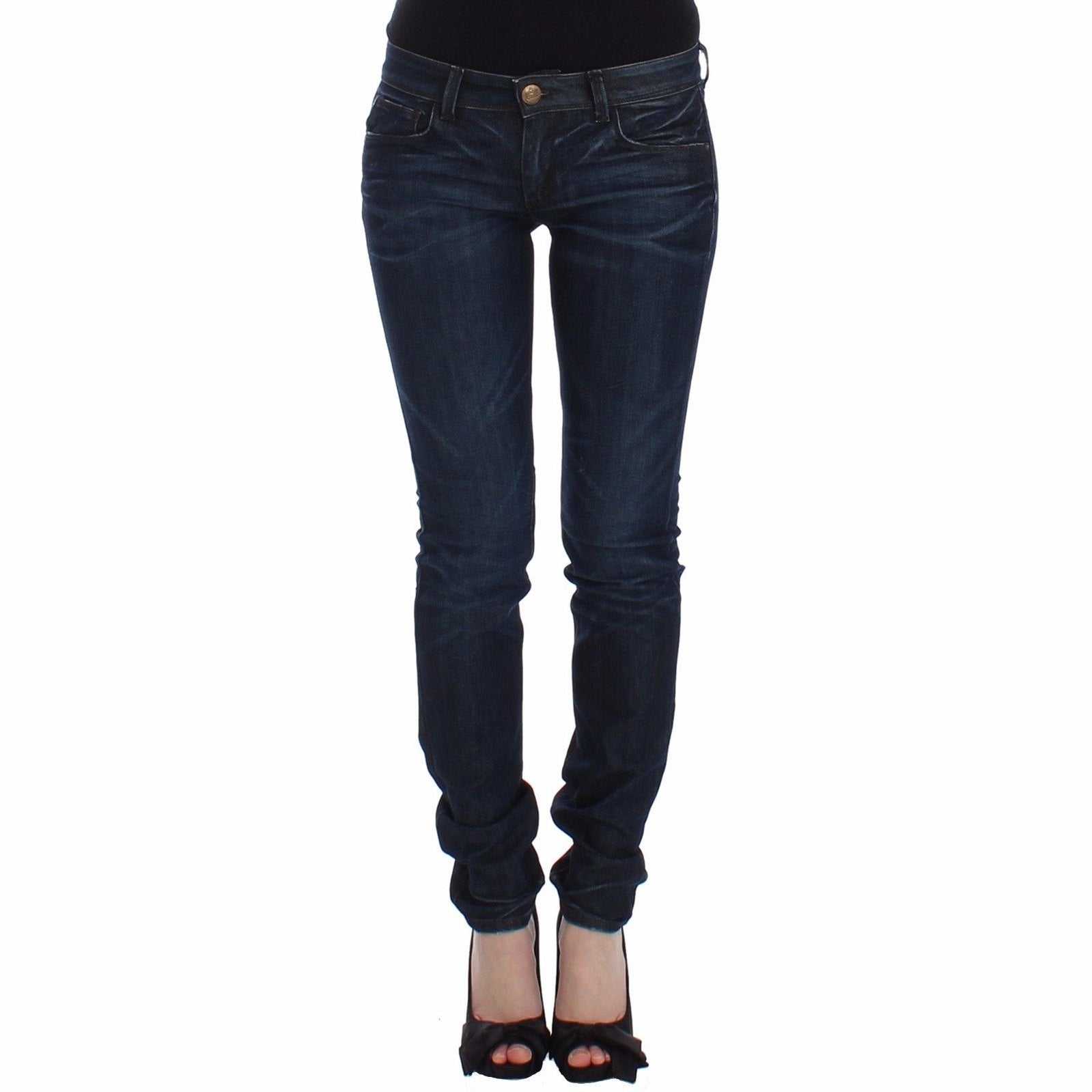 Ermanno Scervino Blue Slim Jeans Denim Pants Skinny Leg Stretch Ermanno Scervino