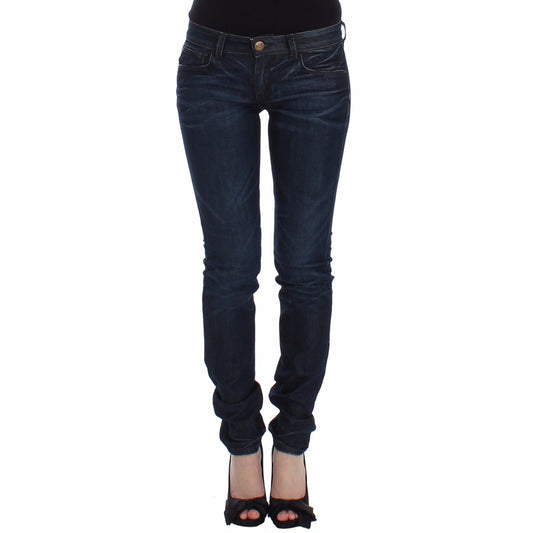 Ermanno Scervino Blue Slim Jeans Denim Pants Skinny Leg Stretch Ermanno Scervino