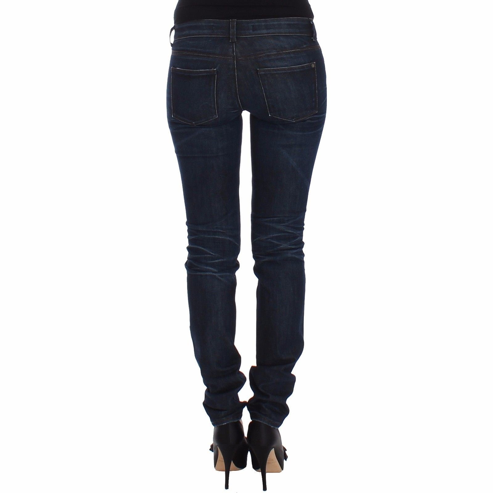 Ermanno Scervino Blue Slim Jeans Denim Pants Skinny Leg Stretch Ermanno Scervino