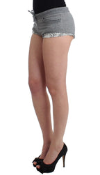 Ermanno Scervino Lingerie Gray Mini Shorts Sleepwear Hotpants Ermanno Scervino