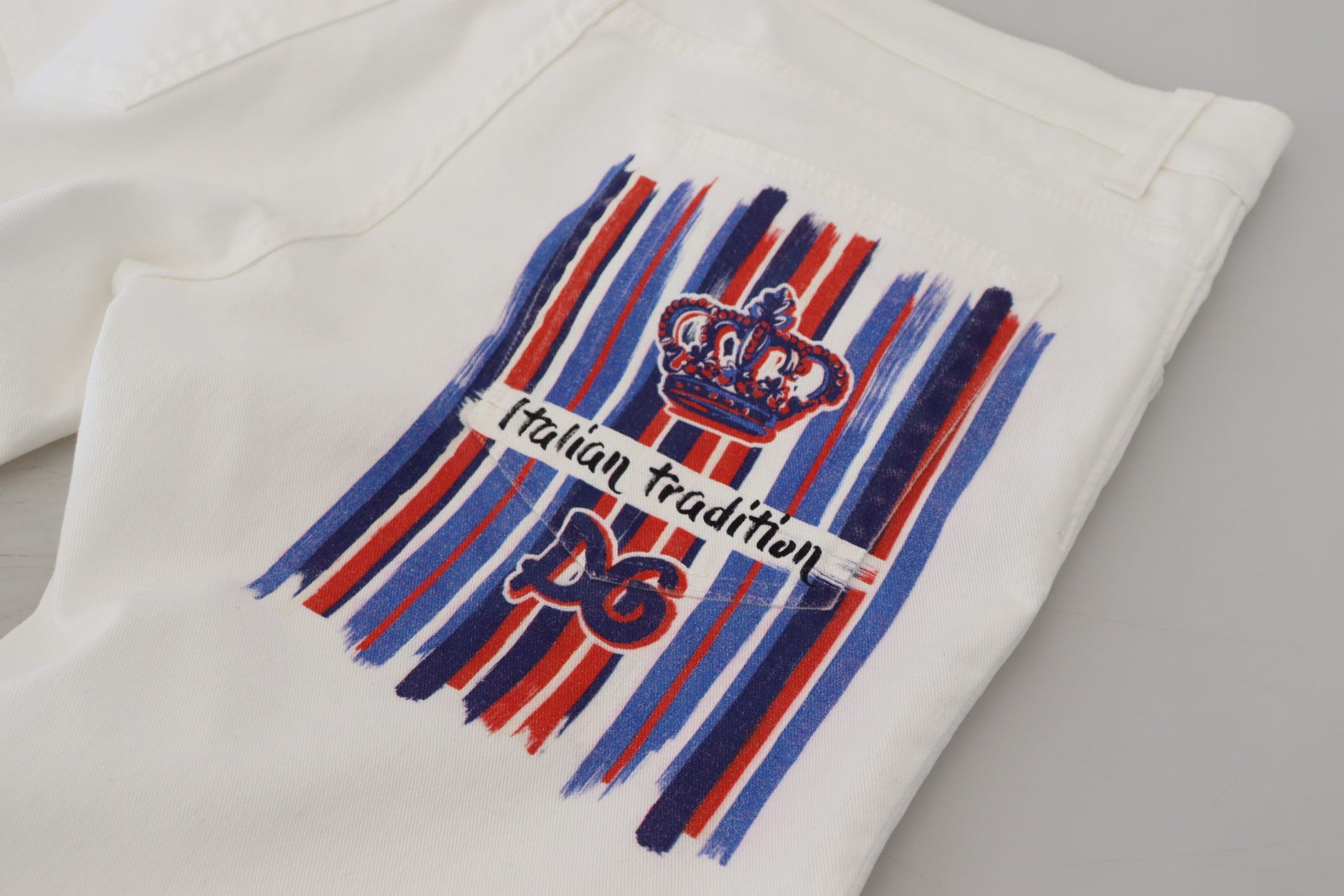 Dolce & Gabbana White Slim Skinny Stretch Cotton Denim Jeans Dolce & Gabbana