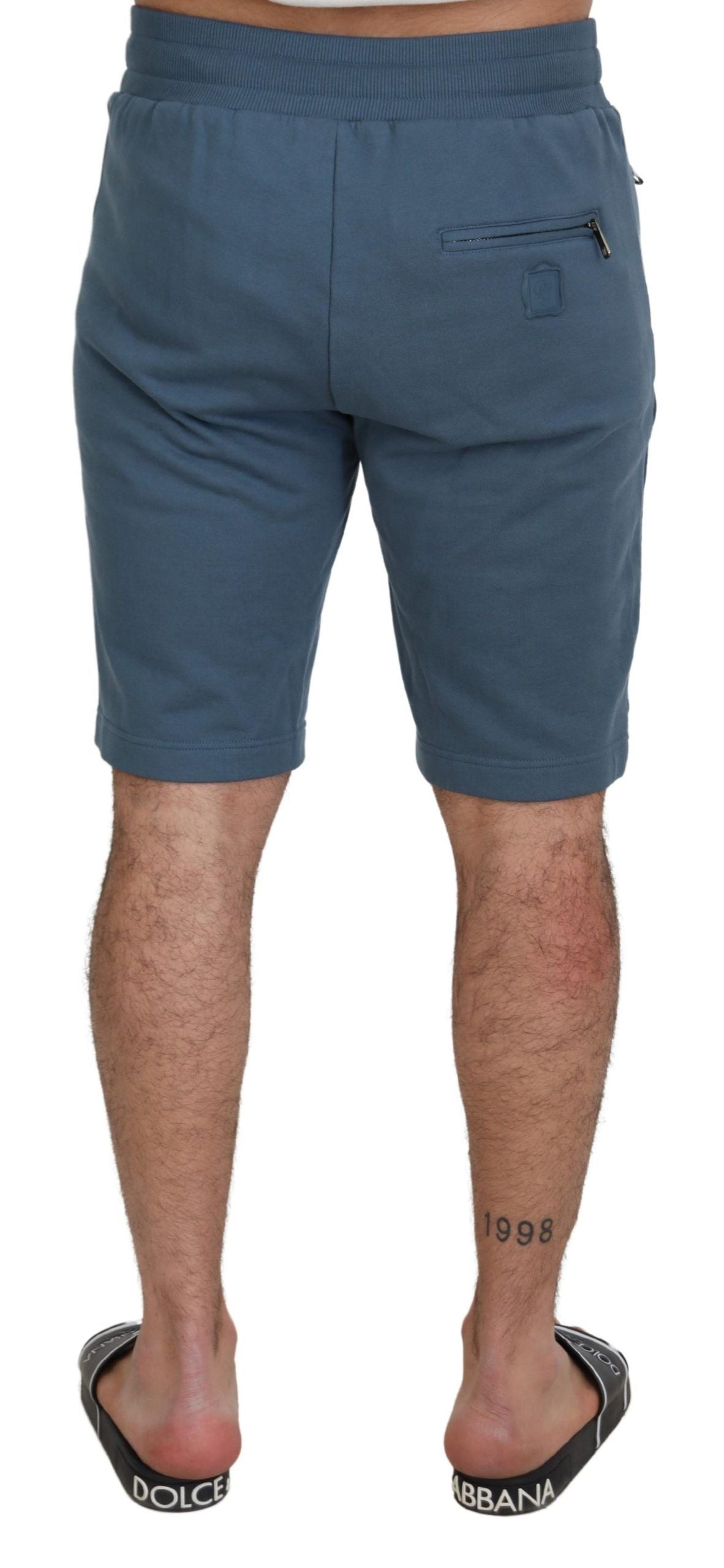 Dolce & Gabbana Blue Cotton Bermuda Casual Mens Shorts Dolce & Gabbana