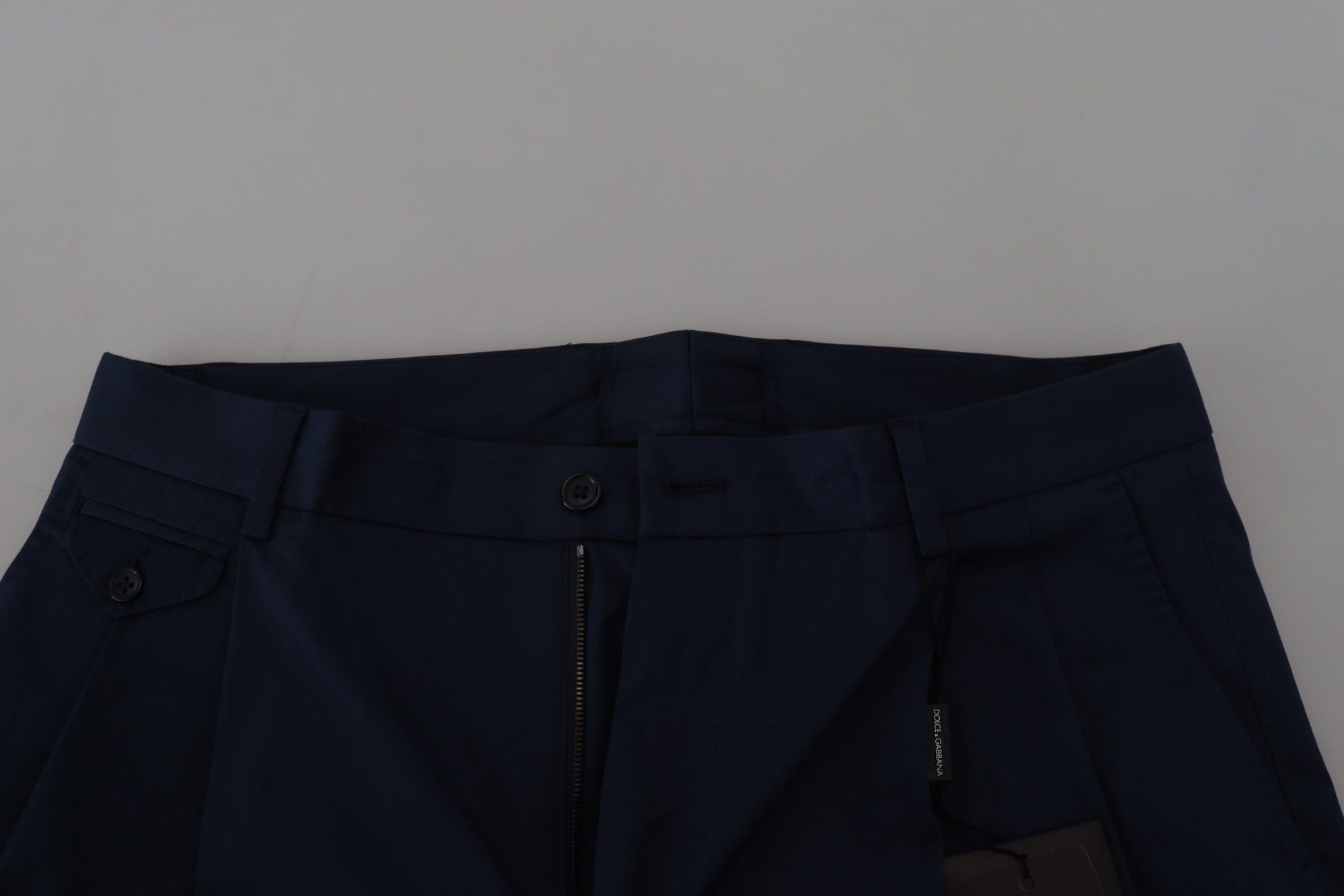 Dolce & Gabbana Blue Chinos Cotton Stretch Casual Shorts Dolce & Gabbana