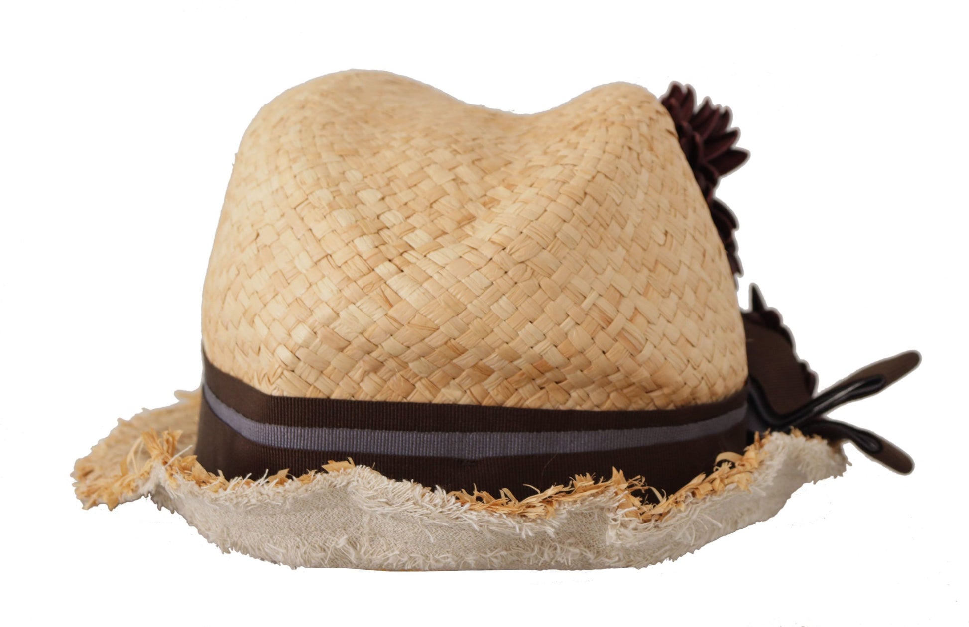 Dolce & Gabbana Yellow Ribbon Floral Embellished Straw Hat Dolce & Gabbana