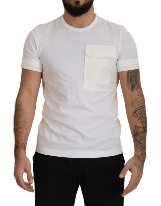 Dolce & Gabbana White Flap Pocket Short Sleeves T-shirt Dolce & Gabbana