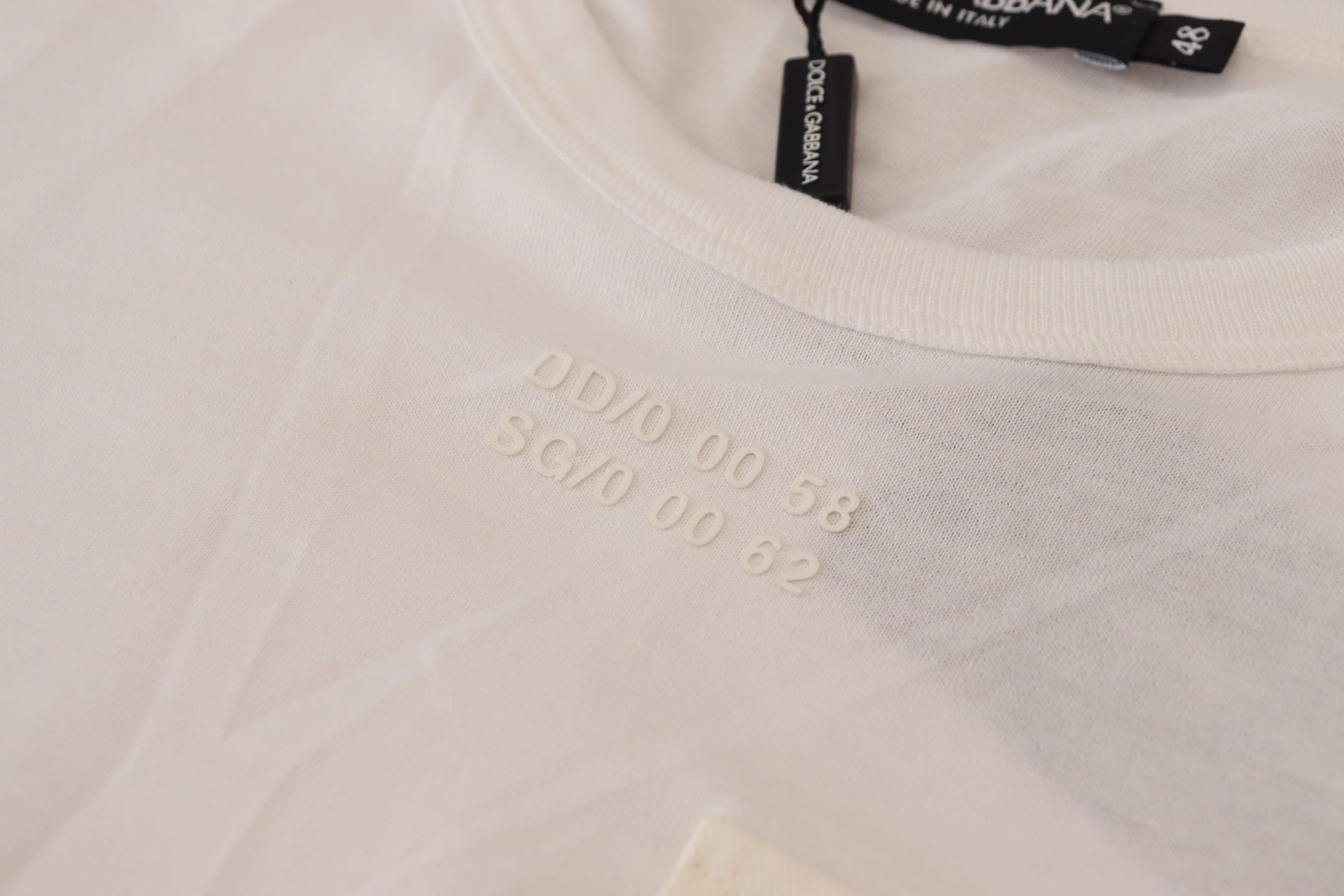Dolce & Gabbana White Flap Pocket Short Sleeves T-shirt Dolce & Gabbana