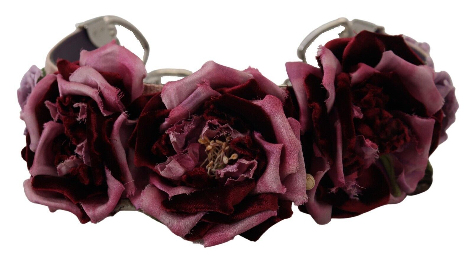 Dolce & Gabbana Multicolor Floral Appliques Metal Shoulder Strap Dolce & Gabbana