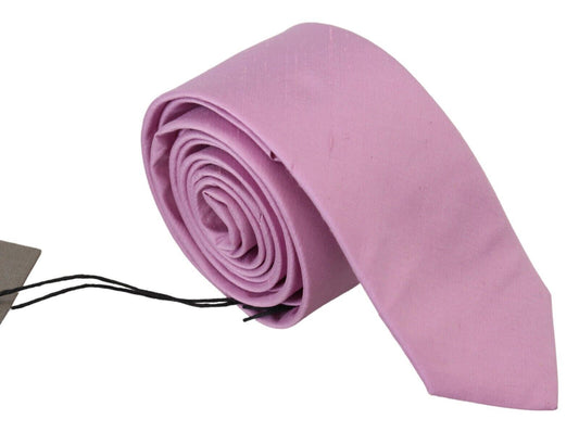 Daniele Alessandrini Pink Classic Men Necktie Accessory Silk Tie Daniele Alessandrini
