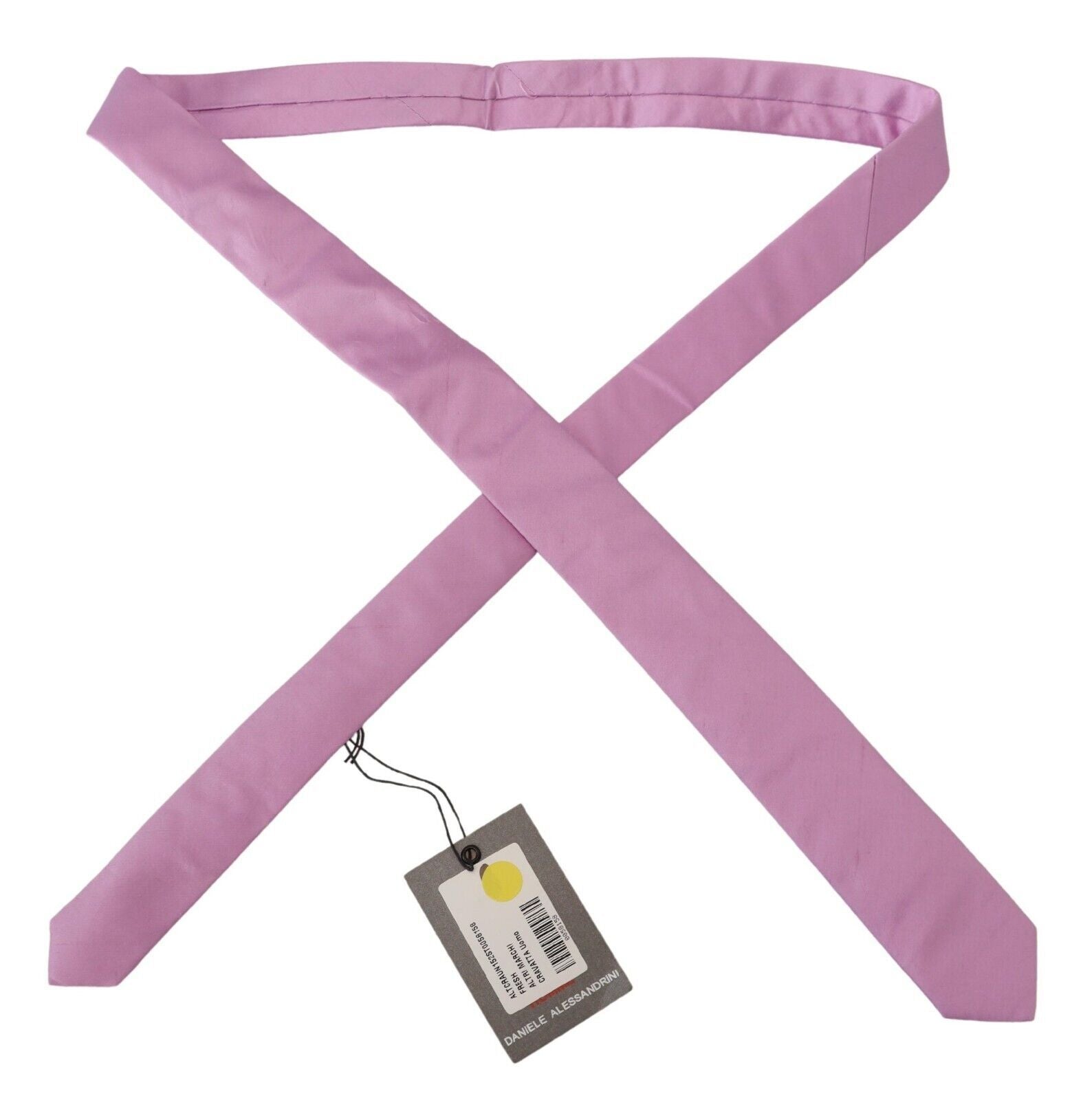 Daniele Alessandrini Pink Classic Men Necktie Accessory Silk Tie Daniele Alessandrini