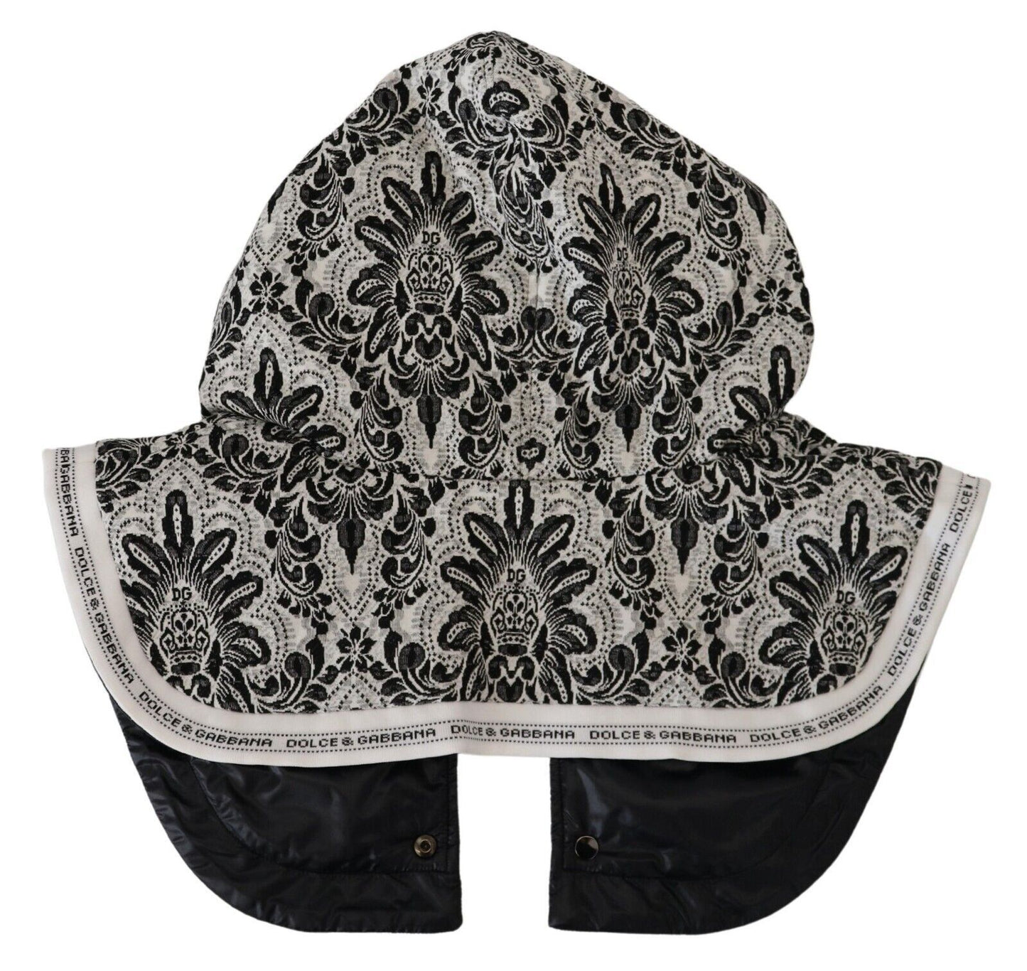 Dolce & Gabbana White Floral Whole Head Wrap One Size Cotton Hat Dolce & Gabbana