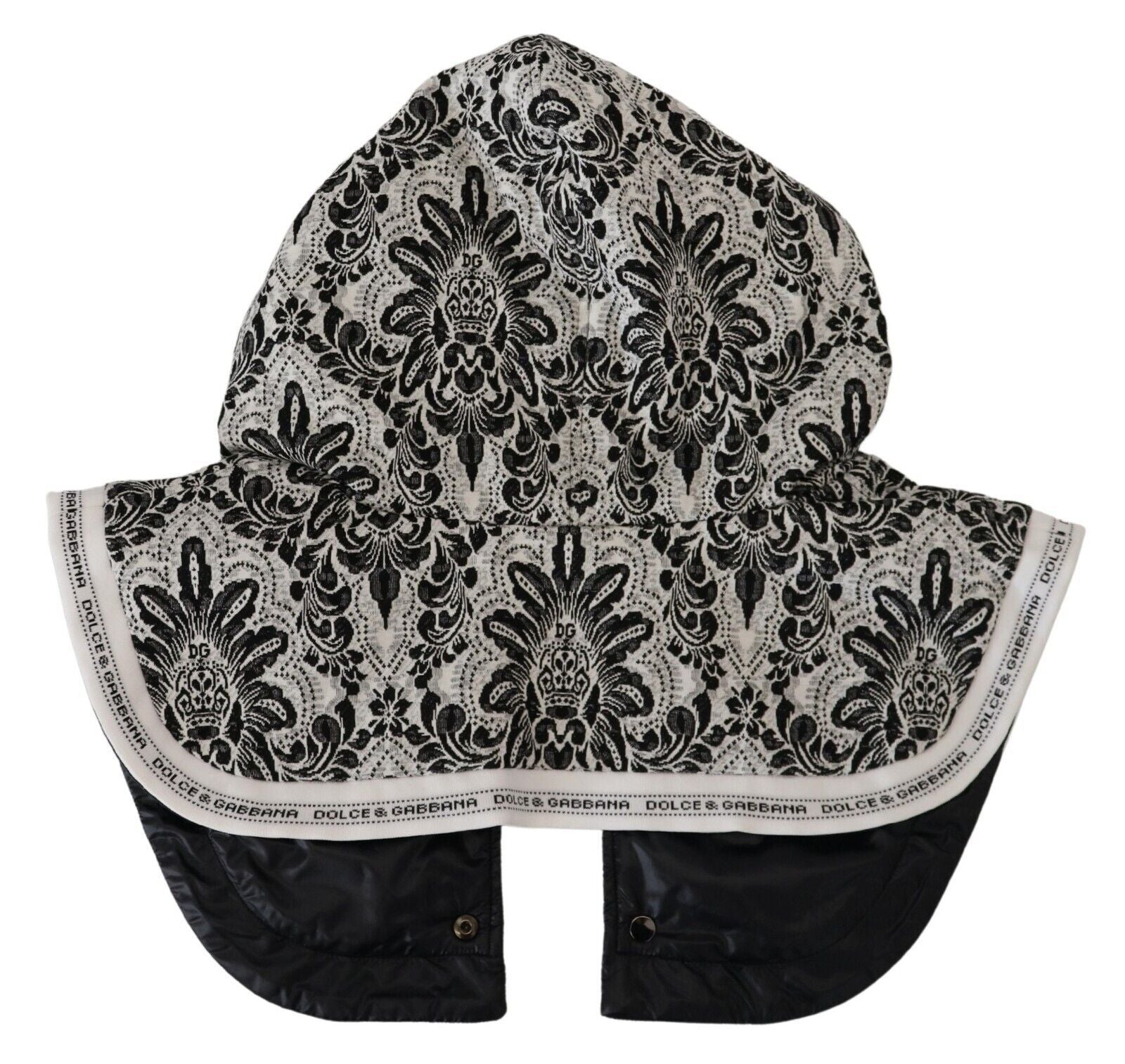 Dolce & Gabbana White Floral Whole Head Wrap One Size Cotton Hat Dolce & Gabbana