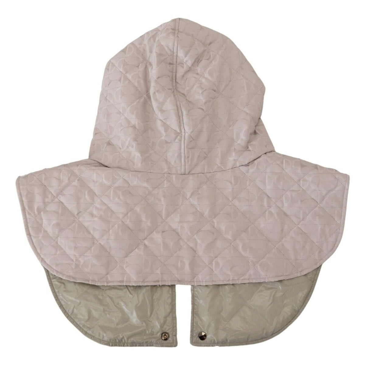 Dolce & Gabbana White Quilted Whole Head Wrap One Size Nylon Hat