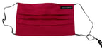Dolce & Gabbana Red Cotton Pleated Elastic Ear Strap One Size Face Mask