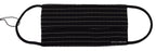 Dolce & Gabbana Black White Stripes Elastic Ear Strap One Size Face Mask - Eljoys Fashion 