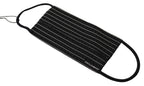 Dolce & Gabbana Black White Stripes Elastic Ear Strap One Size Face Mask - Eljoys Fashion 