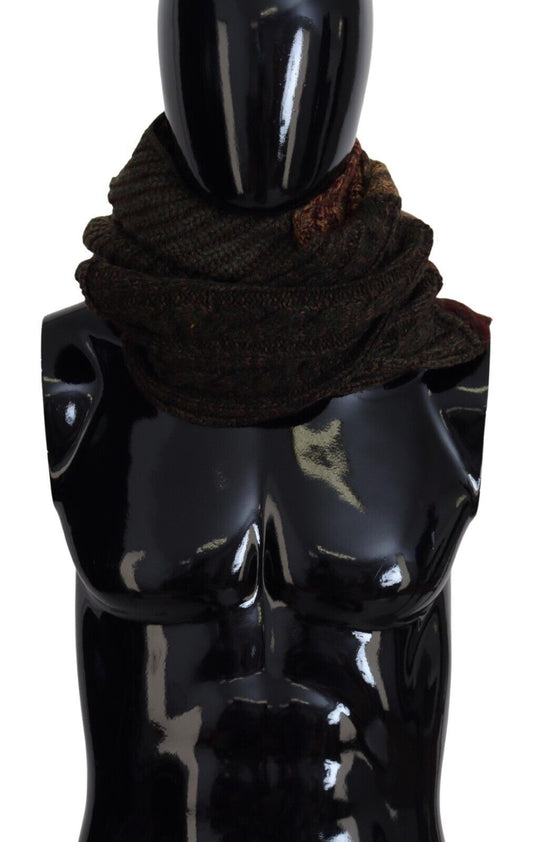Dolce & Gabbana Multicolor Knitted Men Neck Wrap Shawl Scarf Dolce & Gabbana