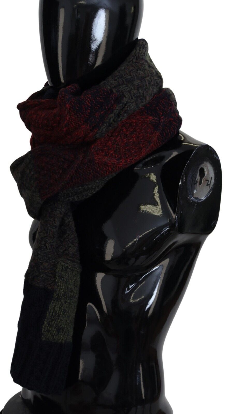 Dolce & Gabbana Multicolor Knitted Men Neck Wrap Shawl Scarf Dolce & Gabbana