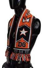 Dolce & Gabbana Multicolor DG Logo Printed Men Neck Wrap Shawl Scarf